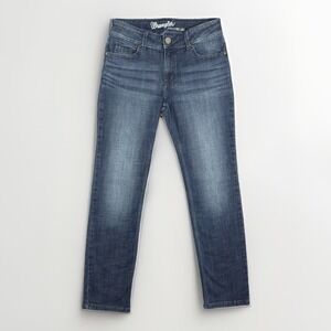 Wrangler Womens Jeans Size 5x32 Straight Leg Stretch Blue Denim 1009MWTDS